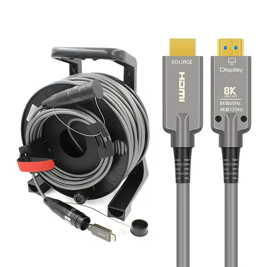 Армированный оптоволоконный кабель 4K HDMI 2.0